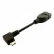 Right-angle micro-USB OTG cable for Samsung Galaxy S4 S5 and RTL-SDR Passion Radio SDR Accessories CABLE-USB-OTG-432