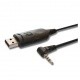 Genuine Baofeng USB programming cable for UV-3R (1 pin) Baofeng Accessories HT BAOFENG-CABLE-PROG-UV3R-464