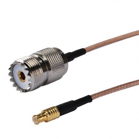 Pigtail MCX Male to UHF Female 15/50/100cm Passion Radio RF Cables & Adapters PIGTAIL-UHF-F-MCX-M-50