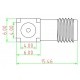 Connector PCB right angle SMA Female solder Passion Radio RF Cables & Adapters ADAPT-SMA-PCB1-56