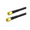 Low-loss coaxial cable with 2X SMA Male Passion Radio CABLE-COAXIAL-SMA-M-1M-302