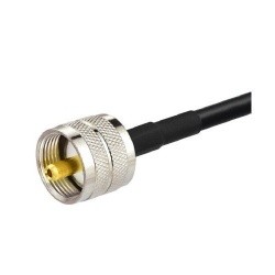 UHF coaxial cable Male and bare end Low loss KSR195 Passion Radio UHF (PL) CABLE-COAXIAL-UHF-M-NU-950