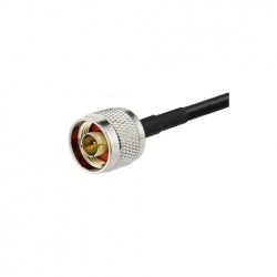 Coaxial cable N Male and bare end Low loss KSR195 Passion Radio N plug CABLE-COAXIAL-N-M-NU-970