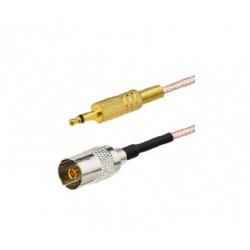Pigtail mono 3.5mm jack to female TV socket