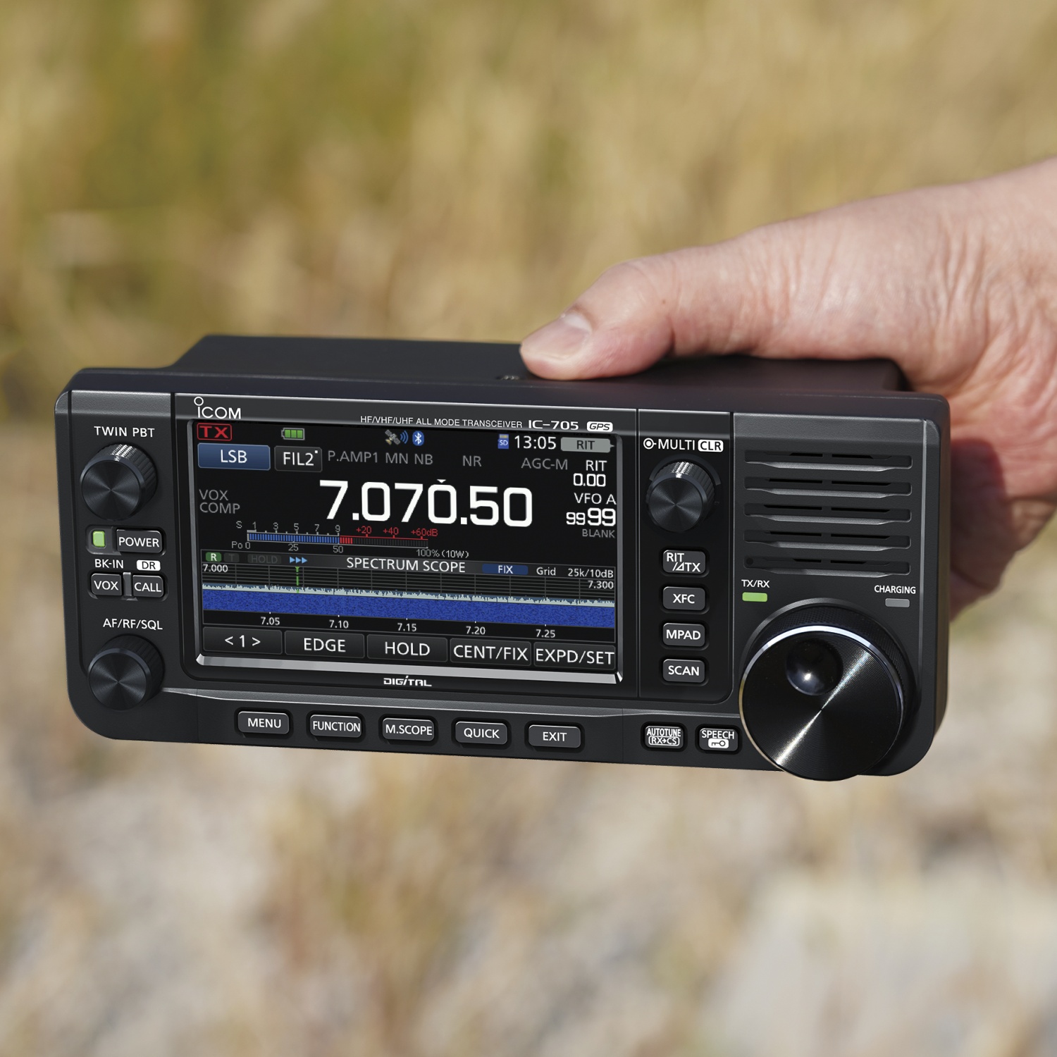 ICOM IC-705 SDR QRP transceiver portable