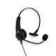 Headset with remote microphone and PTT compatible with Motorola 2 pins