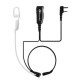 Laryngophone microphone with double microphone and earphone tube + PTT