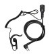Micro-earphone MOTOROLA. Coil cord. CP-040/DP1400 YAESU FT-4XE / FT-25E