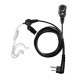 Headset with acoustic tube for KENWOOD 2 pins K1