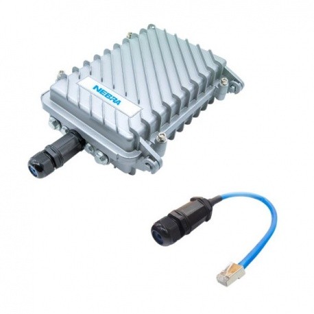 Nebra Helium HNT RPi hotspot IP67 waterproof case with Ethernet pass-through