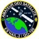 Sticker symbol amateur geo satellite QO-100