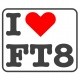Sticker i love FT8