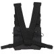 Tactical harness for 2 walkie-talkie radios compatible with all makes and models