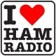 Sticker stiker "I love HAM RADIO