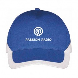 Passion Radio two-tone blue and white cap