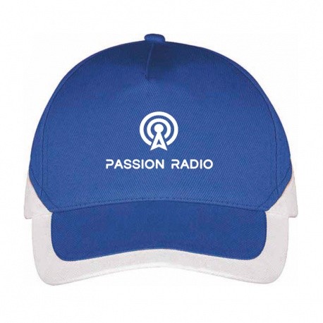 Passion Radio two-tone blue and white cap