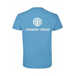 Passion Radio blue imperial cotton t-shirt size S to 5XL