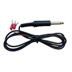 2-wire cable 1/4" mono plug Vibroplex for straight spanners