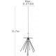 Diamond D200R Discone mobile Antenna 100Mhz to 1.6Ghz Diamond Antenna Wide-band DIAMOND-D220R-120