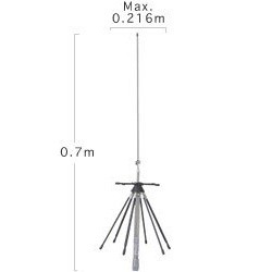 Diamond D200R Discone mobile Antenna 100Mhz to 1.6Ghz Diamond Antenna Wide-band DIAMOND-D220R-120