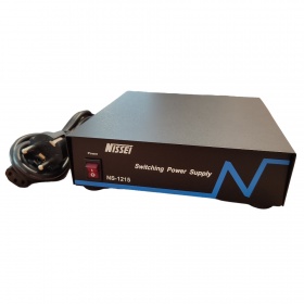 NISSEI NS-1228 13.8V 28A switching power supply with 12V cigarette-lighter socket