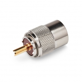 PL259 6mm plug for RG58 gold-plated pin