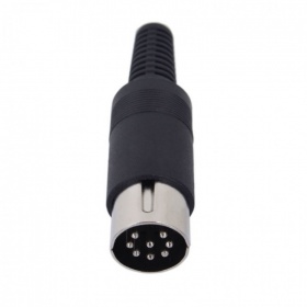 8-pin mini-DIN male connector for Yaesu Kenwood Icom