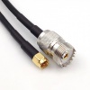 RG58 coaxial cable 50cm SMA male to SO-239 (UHF female)