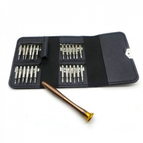 Set of 25 precision screwdrivers