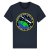 QO-100 navy blue organic cotton t-shirt size M to 3XL