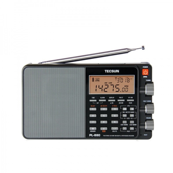 TECSUN PL880 AM FM SSB radio receiver with battery
