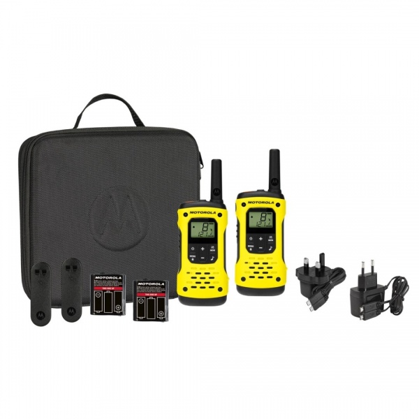 Walkie-talkie x2 PMR446 Motorola T92 H2O yellow16 channels 500mW IP67 USB