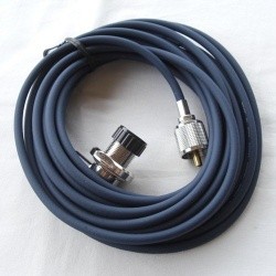 Coaxial cable RG58 6m with SO-239 socket (UHF female) Diamond RG-6MR