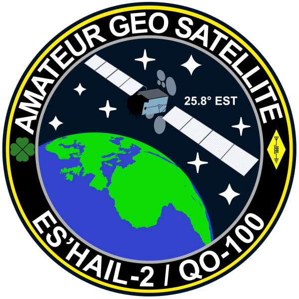 Sticker symbol amateur geo satellite QO-100